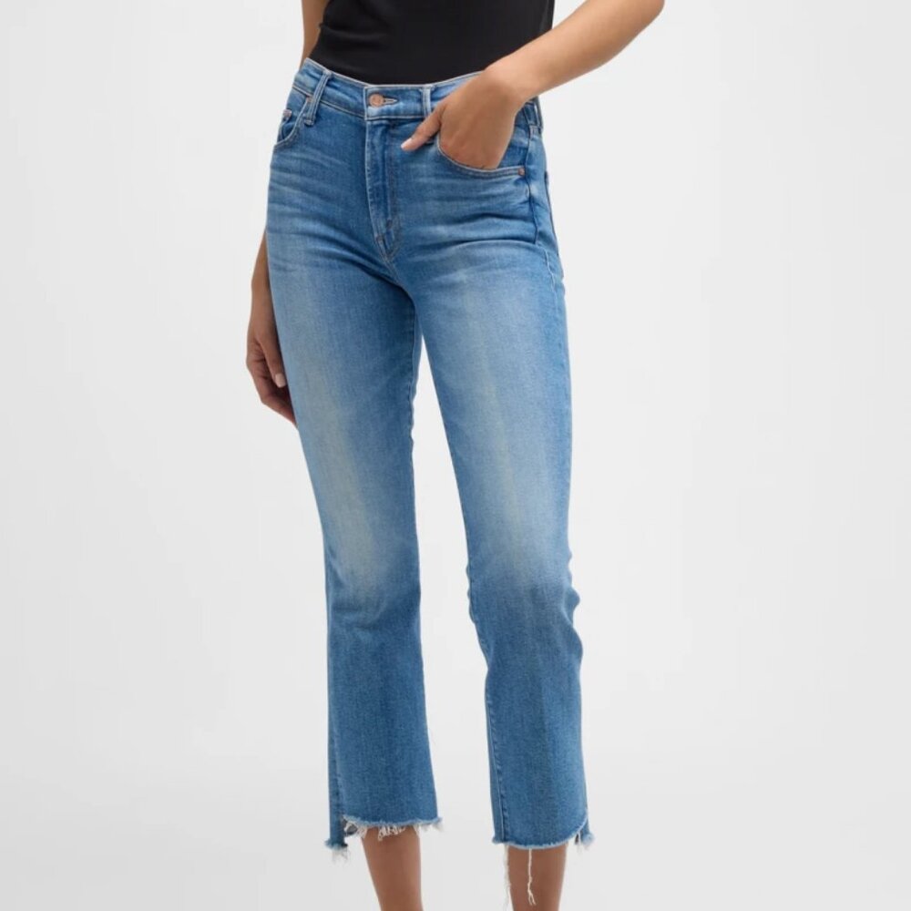 MOTHER Women's Boot Cut Jeans in Light Blue
